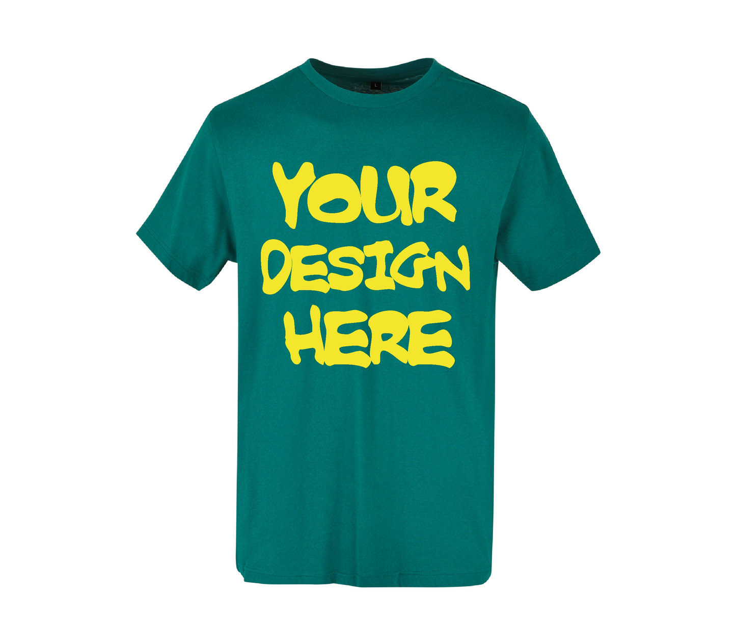 Set of Basic Fit Cotton Regular T Shirts with Your Custom Printed Design