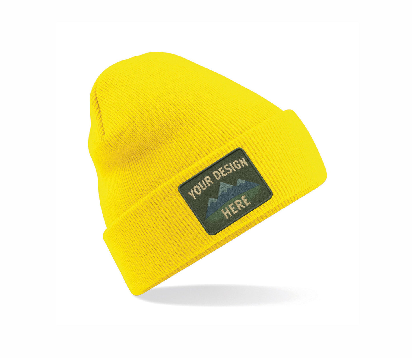 Set of Original Cuffed Basic Beanies with Your Custom Embroidered Design