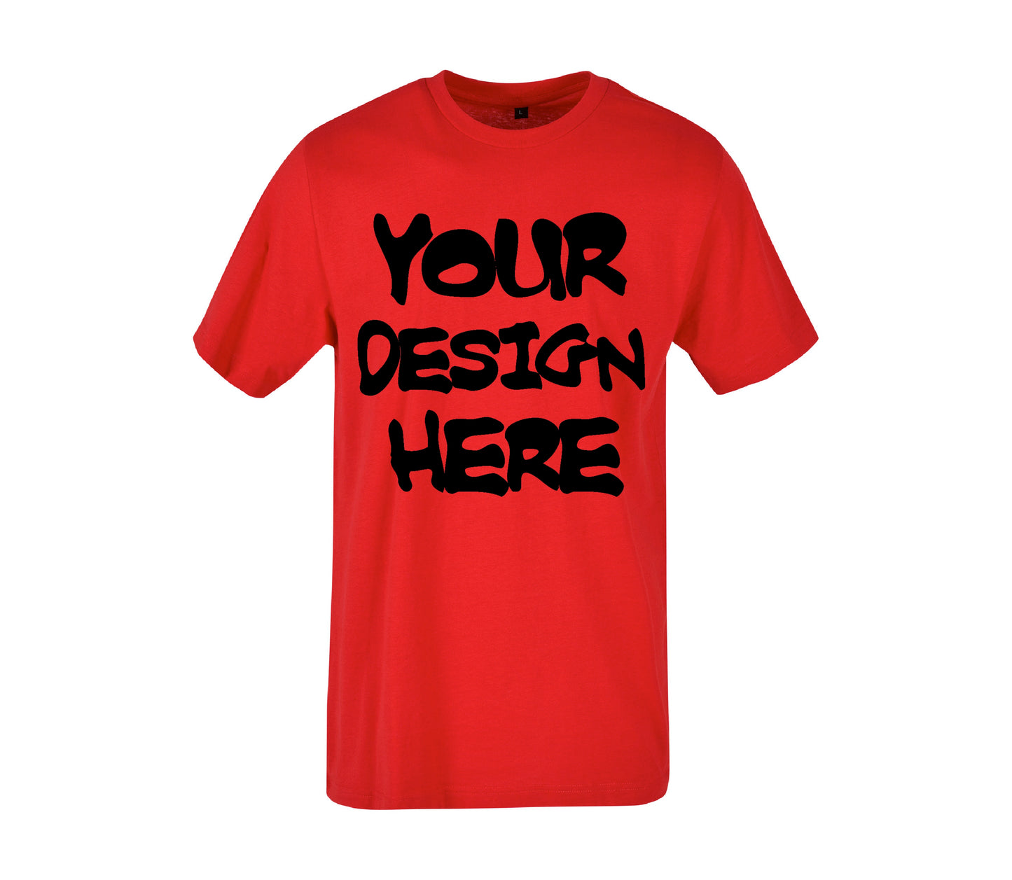 Set of Basic Fit Cotton Regular T Shirts with Your Custom Printed Design