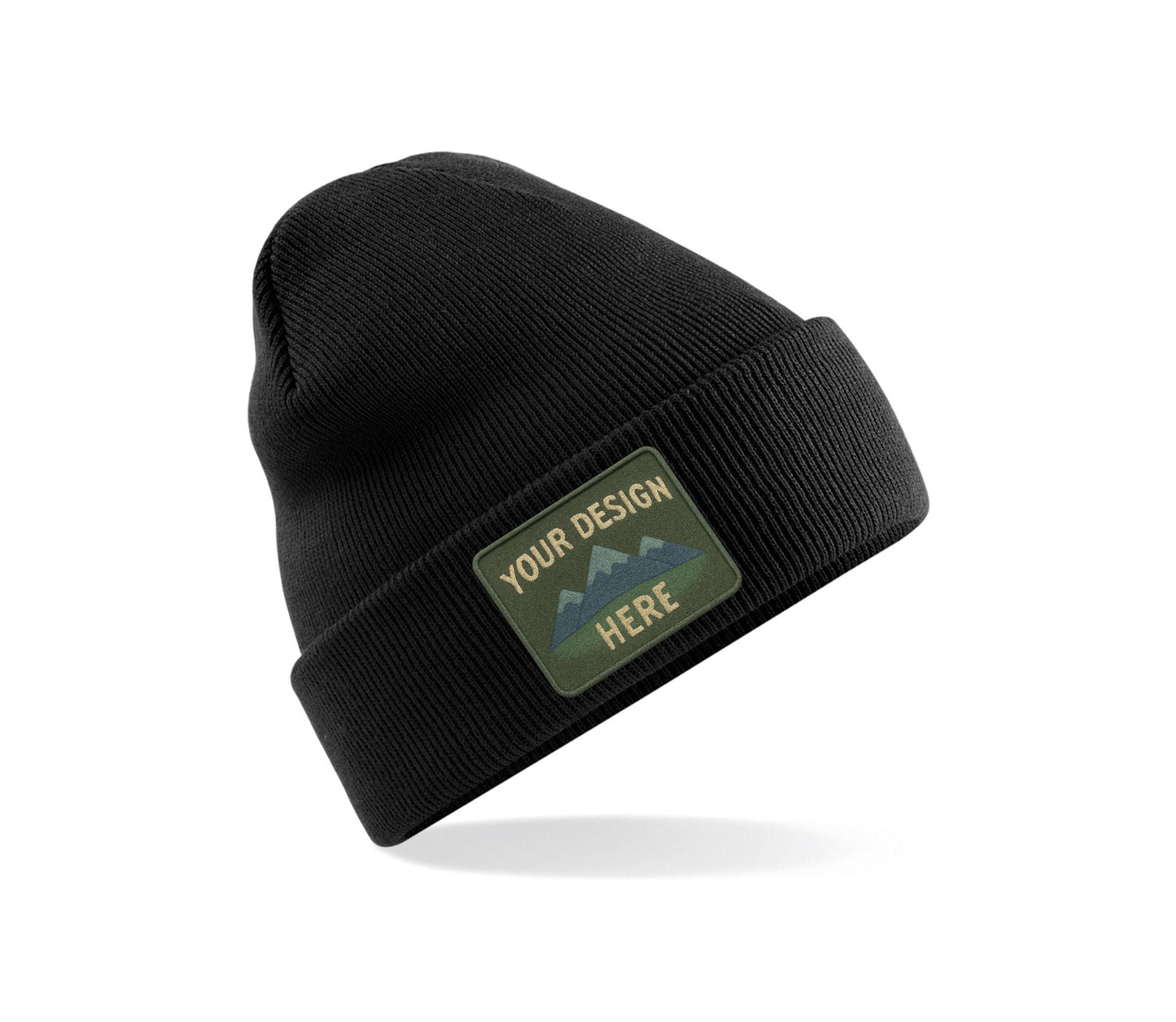 Set of Original Cuffed Basic Beanies with Your Custom Embroidered Design