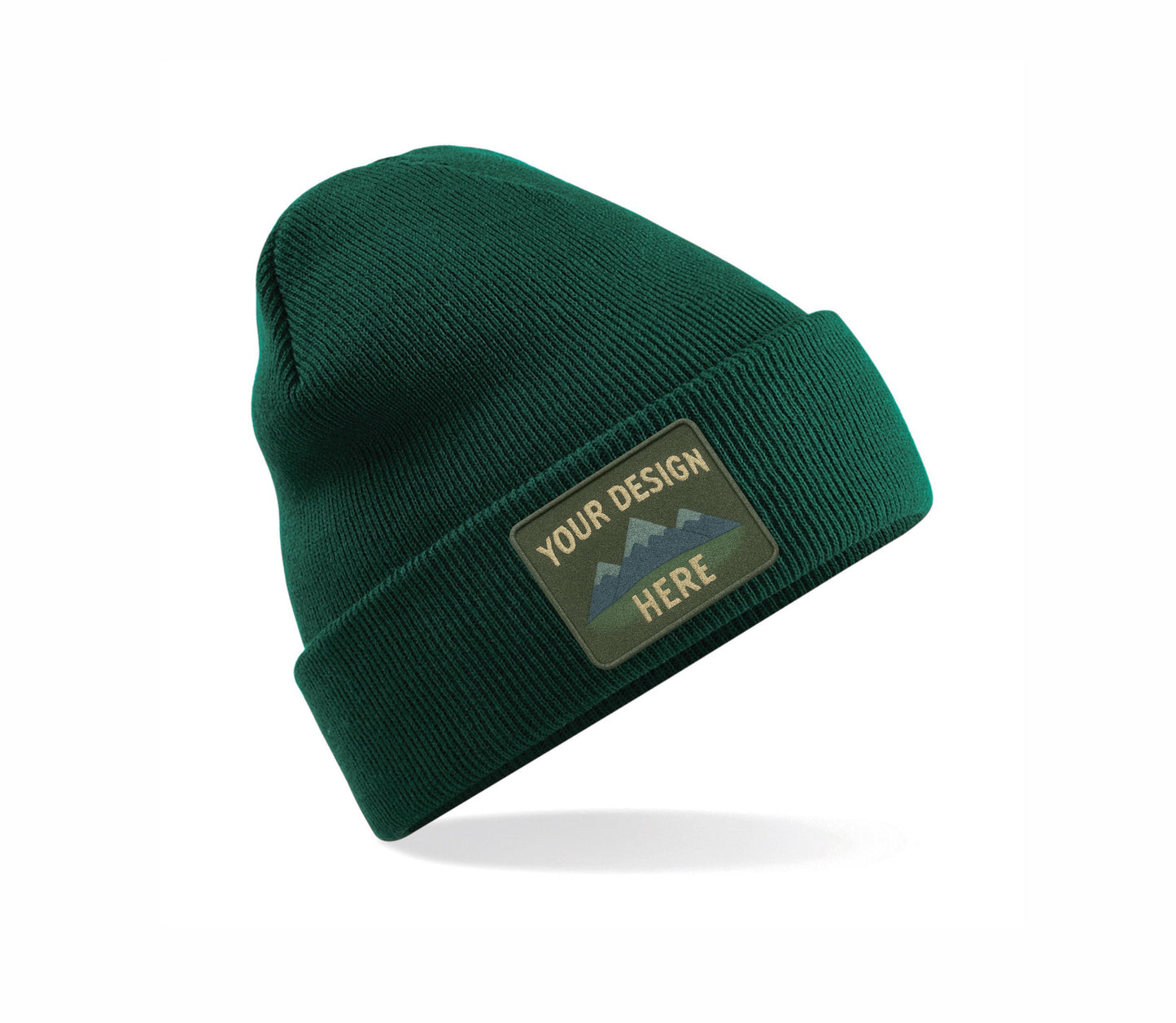 Set of Original Cuffed Basic Beanies with Your Custom Embroidered Design