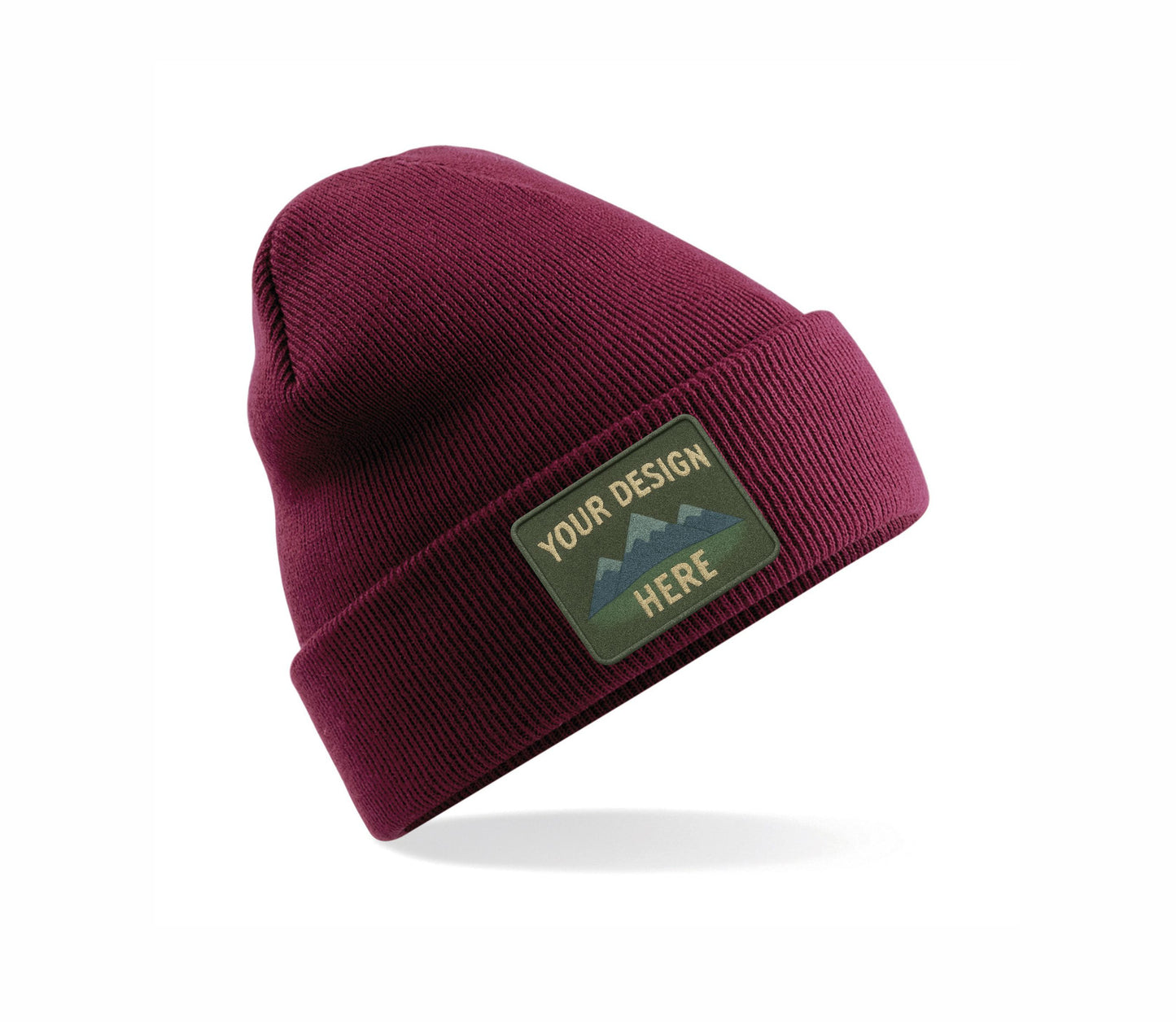 Set of Original Cuffed Basic Beanies with Your Custom Embroidered Design