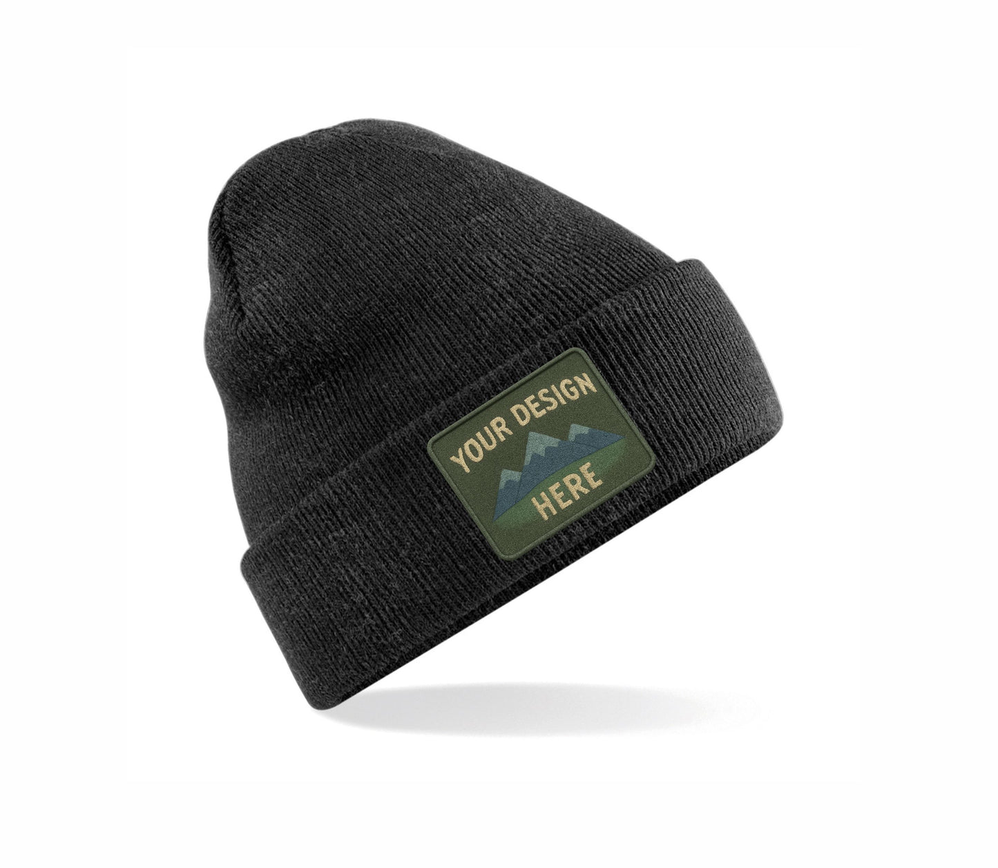 Set of Original Cuffed Basic Beanies with Your Custom Embroidered Design