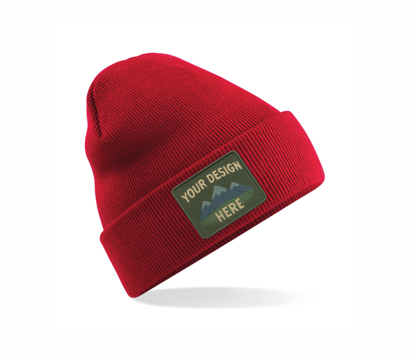 Set of Original Cuffed Basic Beanies with Your Custom Embroidered Design