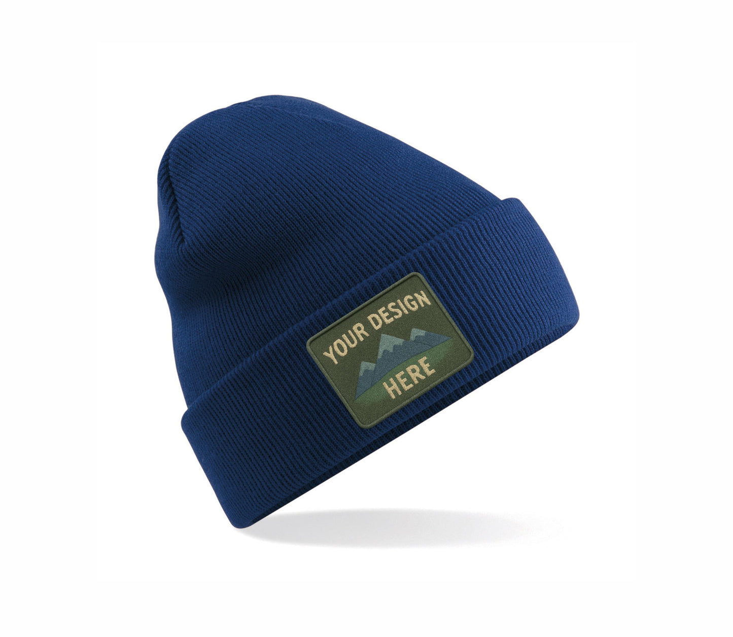 Set of Original Cuffed Basic Beanies with Your Custom Embroidered Design