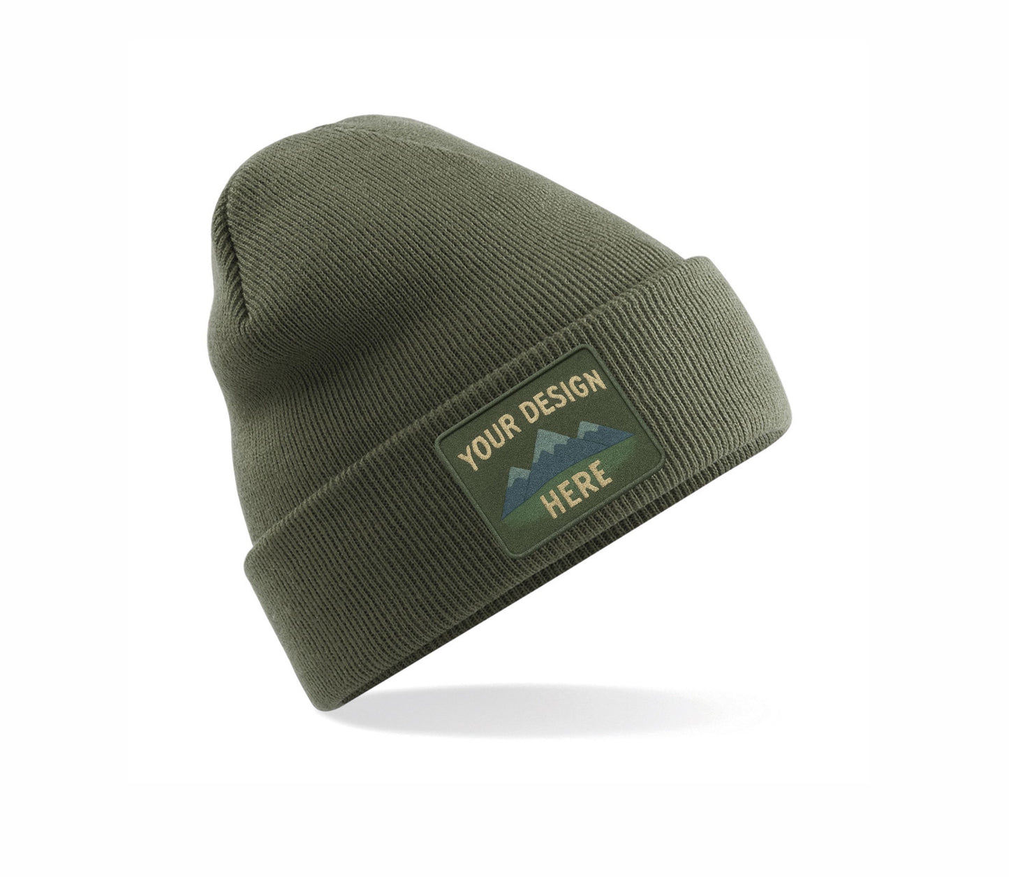 Set of Original Cuffed Basic Beanies with Your Custom Embroidered Design