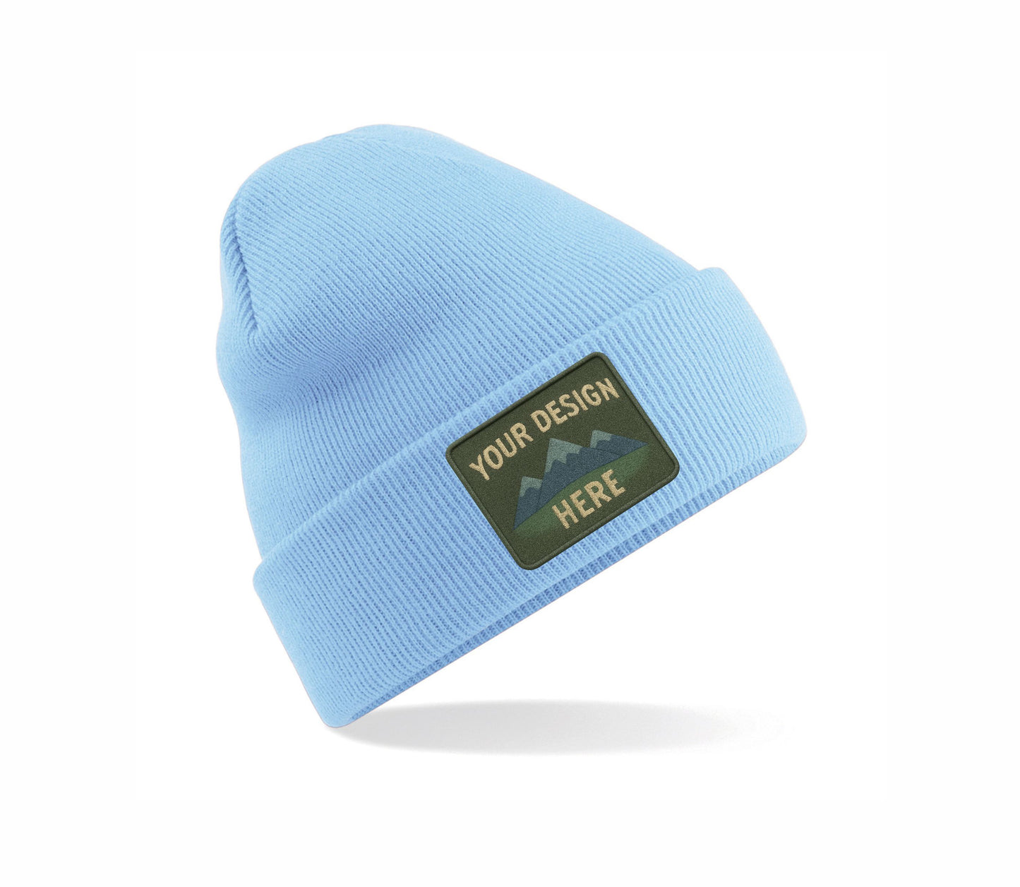 Set of Original Cuffed Basic Beanies with Your Custom Embroidered Design