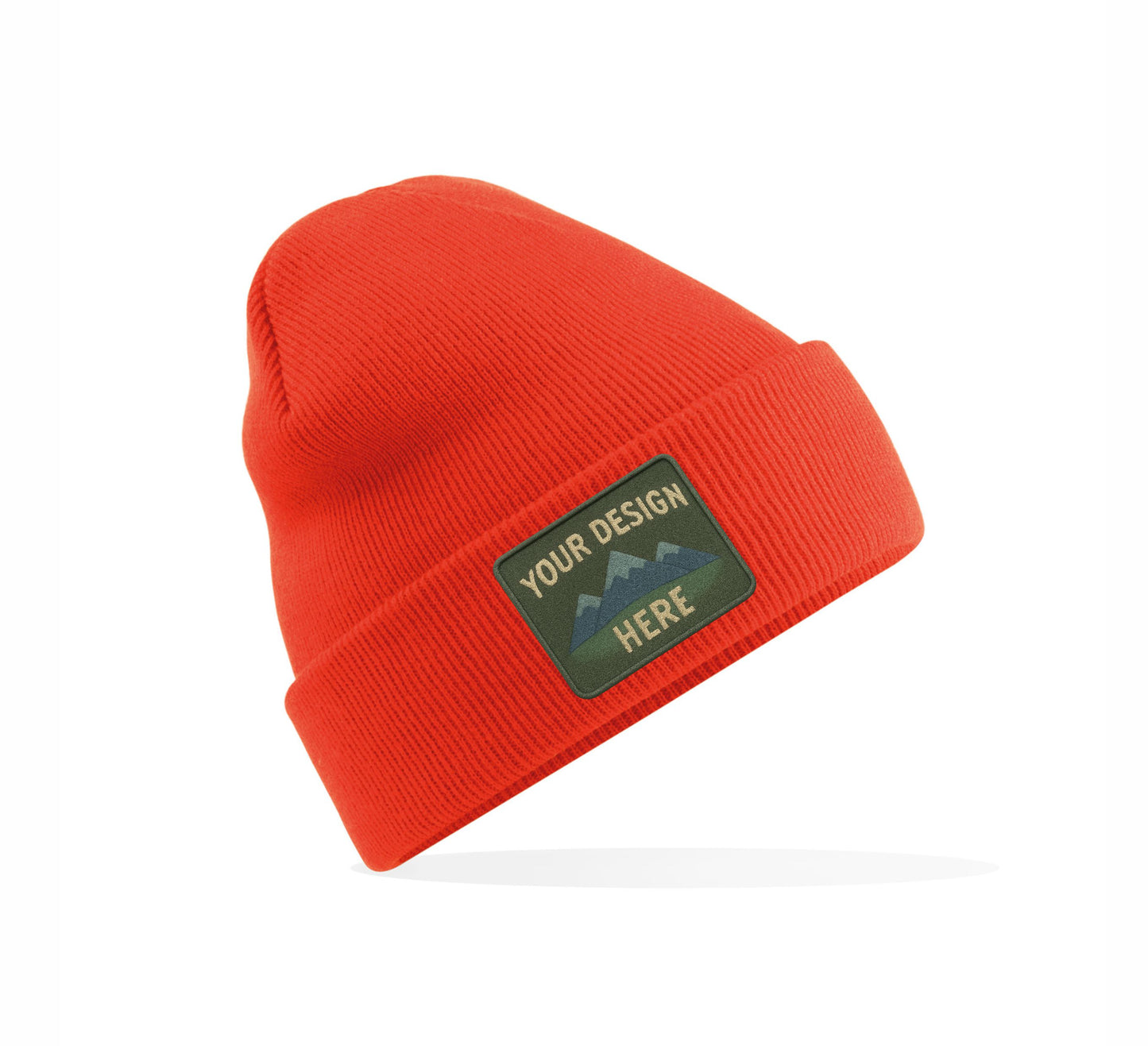 Set of Original Cuffed Basic Beanies with Your Custom Embroidered Design